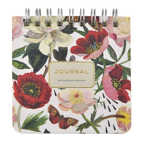 Блокнот Bruno Visconti Pocket Journal Пионы на гребне 90 х 90 мм, 60 листов