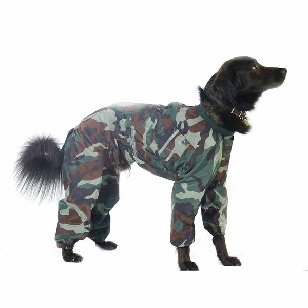 Комбинезон холодный для собак Стаффордширский терьер камуфляж 3XL (мальчик)