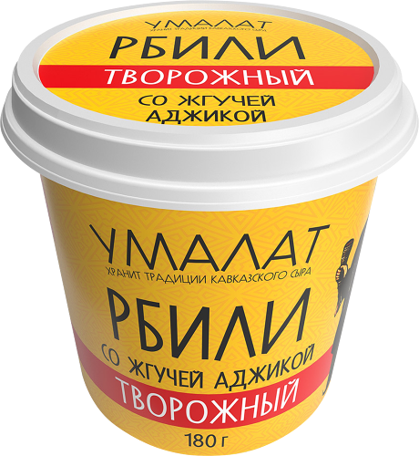Сыр Умалат Рбили творожный с аджикой 65%