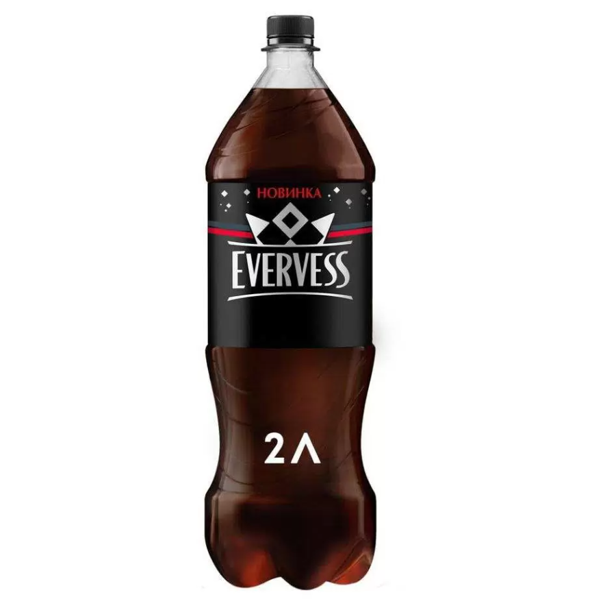 

Напиток газированный EVERVESS Cola 2л
