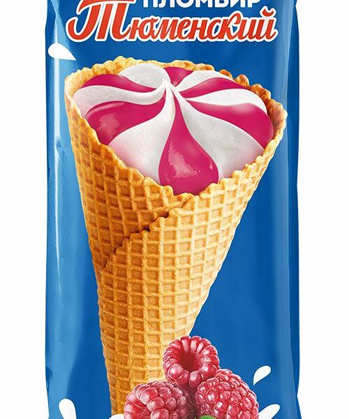 Пломбир Тюменский Пломбир малина 15%, 90г