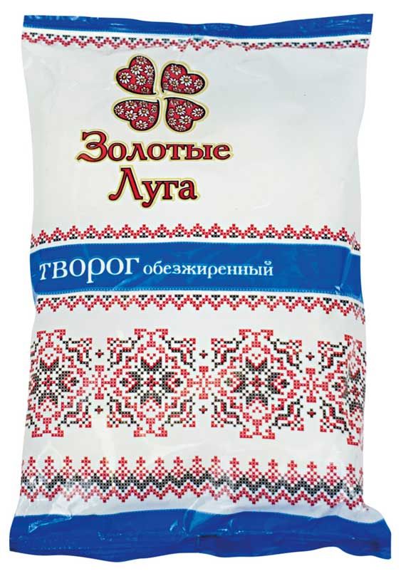 

Творог Золотые луга обезжиренный 0% 200 г