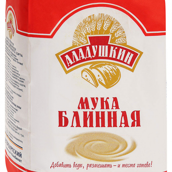 Мука Аладушкин пшеничная блинная первый сорт
