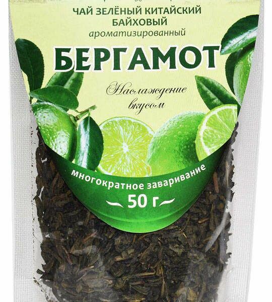 Чай зеленый Конфуций с бергамотом листовой