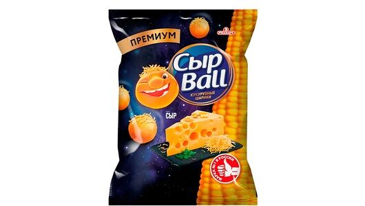 Шарики кукурузные СырBall со вкусом сыра, 140г