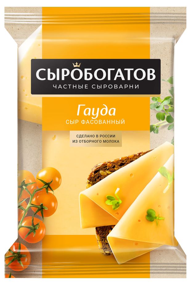 

Сыр Сыробогатов Гауда 45 % 180 г