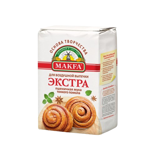 Мука пшеничная Макфа Экстра тонкого помола 2кг