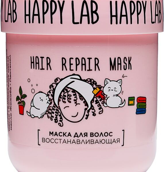 Маска для волос Happy Lab восстанавливающая 180г