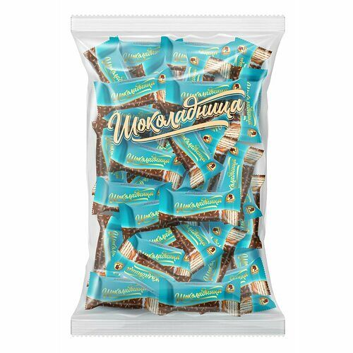 Конфеты вафельные Коломенское Шоколадница шоколадные с кокосом и карамелью, 1кг