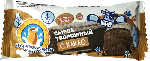 Сырок творожный ДЕРЕВЕНСКОЕ МОЛОЧКО с какао 12% без змж 40 г