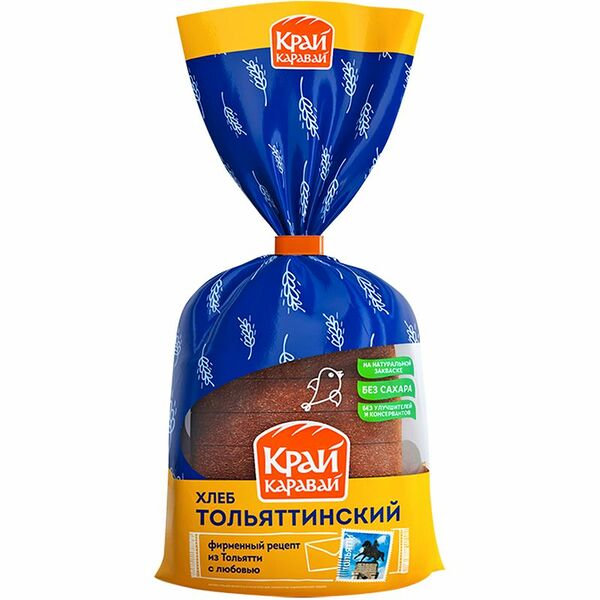 Хлеб КРАЙ КАРАВАЙ Тольяттинский, в нарезке