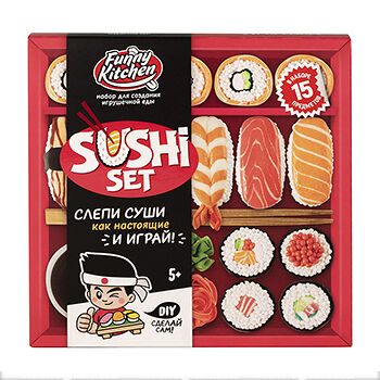Игрушка Funny Kitchen для детей старше 5 лет наборы модели Slime Лаборатория Sushi set 