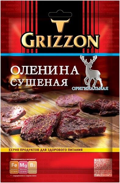 Оленина сушеная ТМ Grizzon (Гриззон)