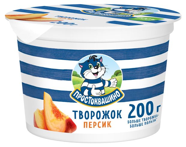 

Творожок Простоквашино персик 1.9% БЗМЖ 200 г