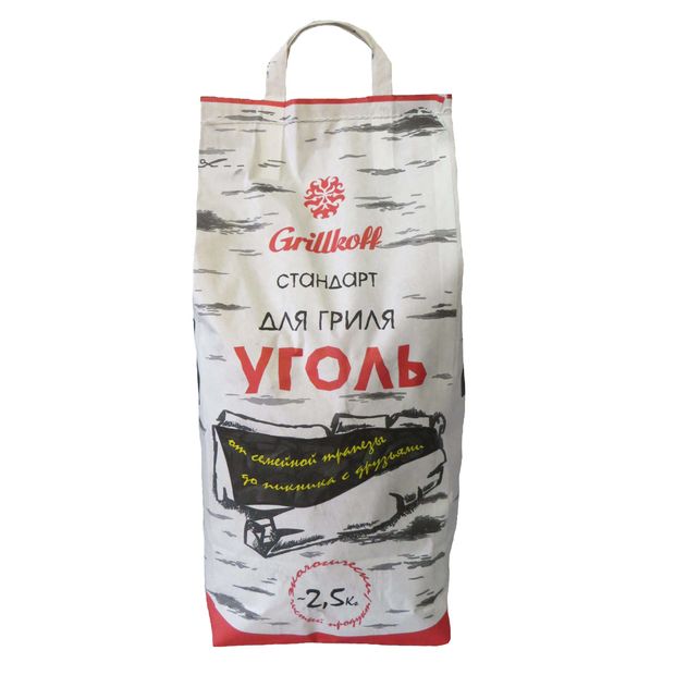 

Уголь древесный для гриля ТМ Grillkoff (Грилькофф) 2.5 кг