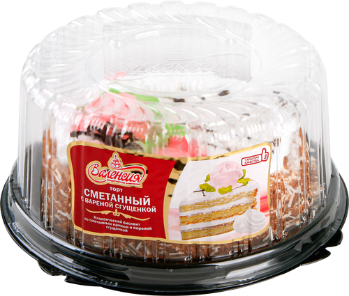

Торт Валенсия Сметанный с вареной сгущенкой 700 г