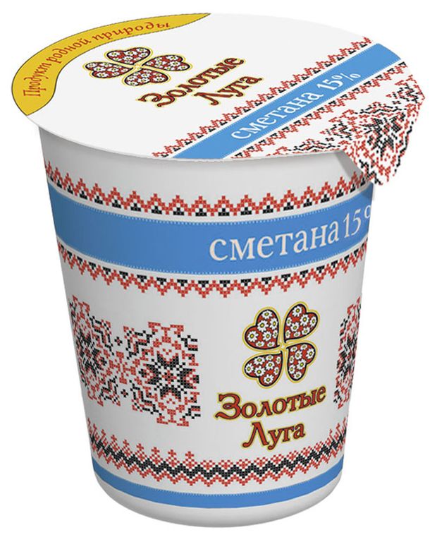 

Сметана Золотые Луга 15% 350 г