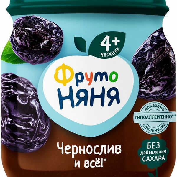 Пюре ФрутоНяня черносливовое с 4 месяцев 100 г