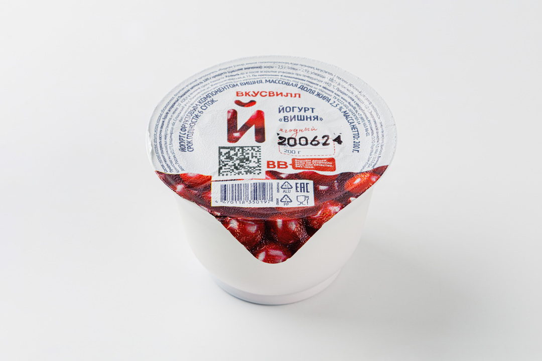 

Йогурт фруктовый Вишня 2,5% 200 г