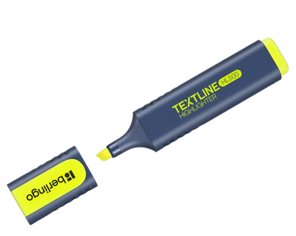 Текстовыделитель Berlingo Textline HL500 желтый 1-5 мм