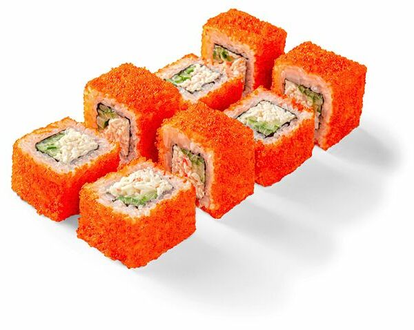 Ролл Снежная калифорния «Много Лосося», 190г