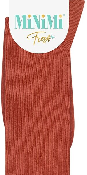 Носки женские MiNiMi Fresh 4103 высокая резинка Terracotta терракотовый Размер 39-41