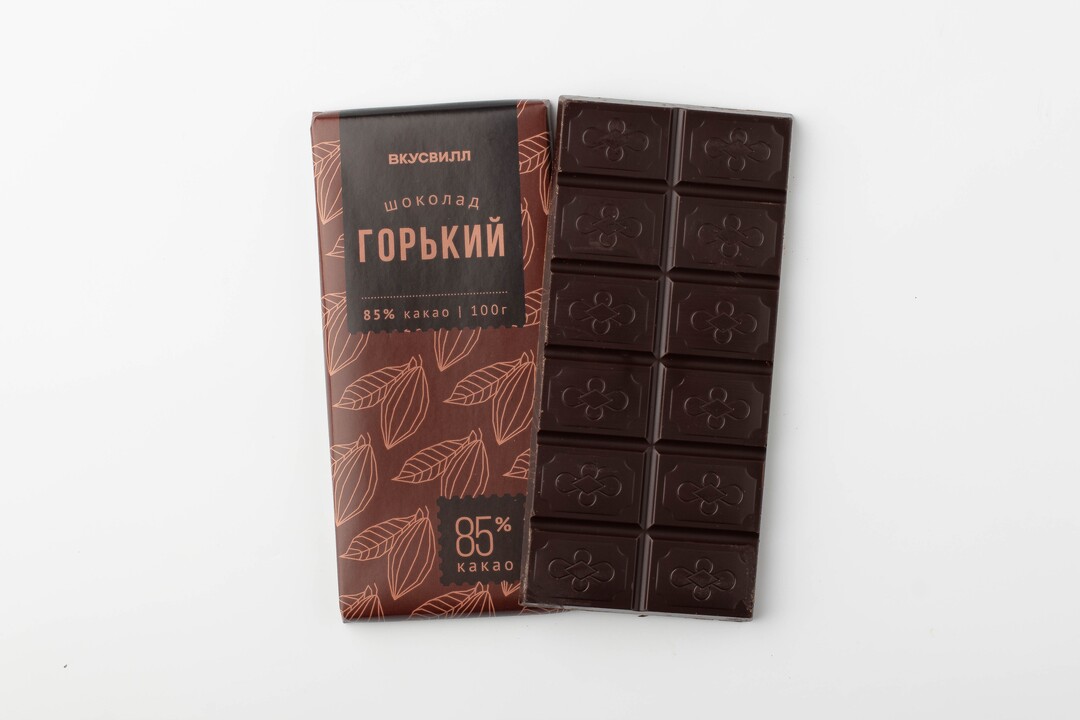 

Шоколад ВкусВилл горький 85%, 100 г