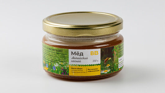 Мёд Алтайский Лесной ВкусВилл 250 г