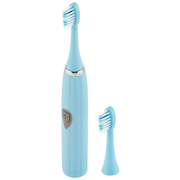 Зубная щётка HomeStar HS-6004 с дополнительной насадкой, голубая, 1 шт