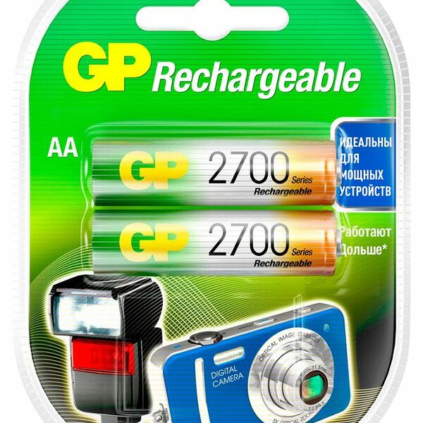 Аккумуляторы AA GP 2700 мАч 2 шт