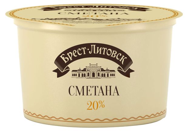

Сметана Брест-Литовск 20% 180 г