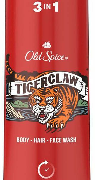 Гель для душа и шампунь Old Spice Tigerclaw, 400 мл