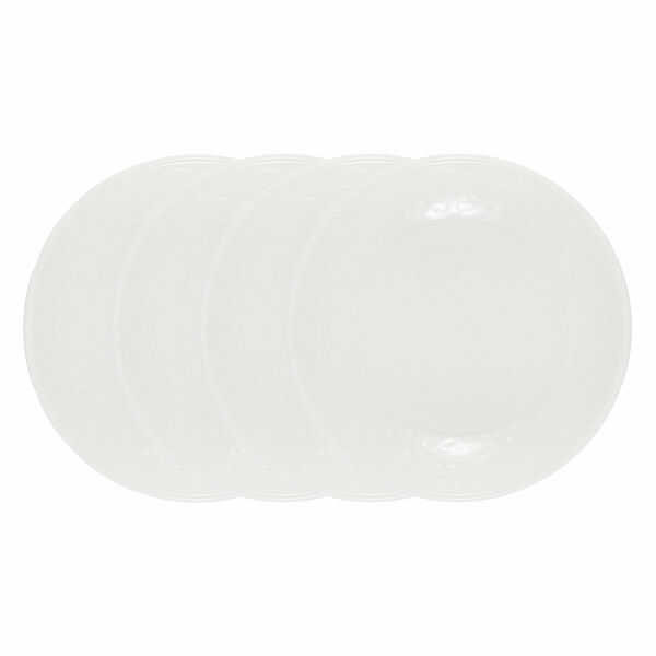 Набор блюдец Gipfel Silvia 42929 10 см 4 предмета белый