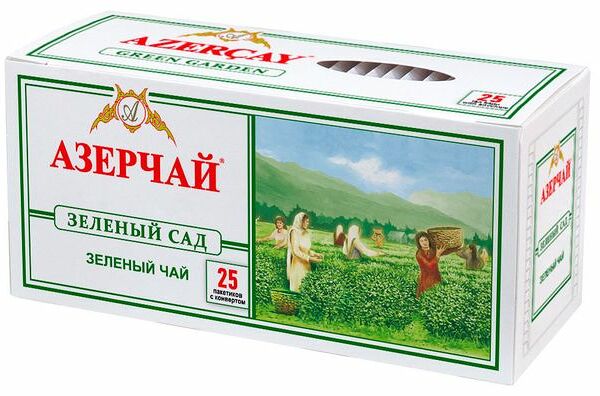 Чай зеленый Азерчай пакетированный 25 шт 50 г