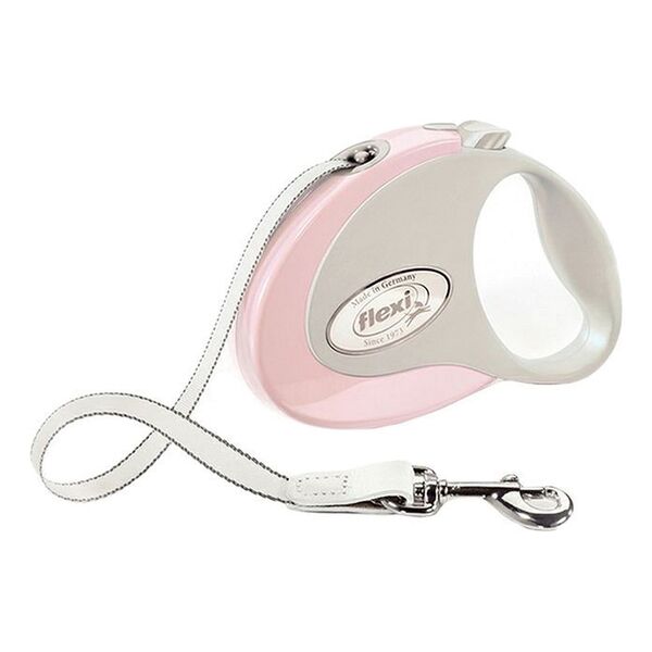 Рулетка FLEXI Style S для собак до 12 кг 3м ременная розовая