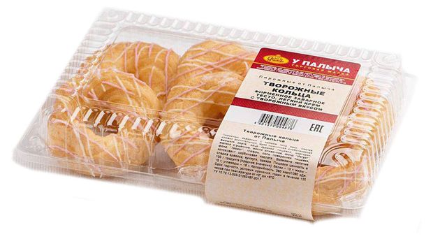 

Пирожные У Палыча Творожные кольца оригинальные 250 г