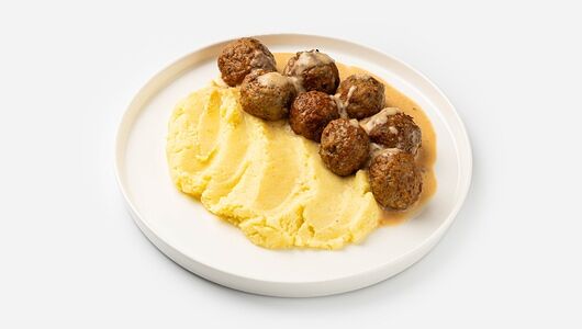 Митболы с картофельным пюре Братья Караваевы