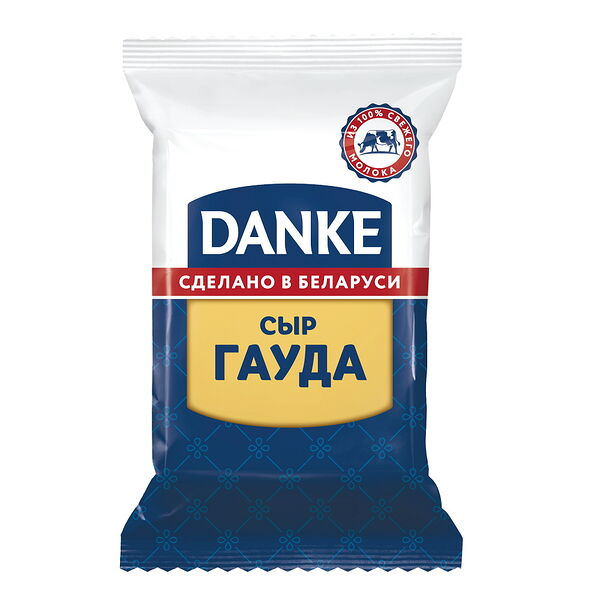 Сыр п/тв Danke Гауда Голд п/пл газ среда 45% 180г