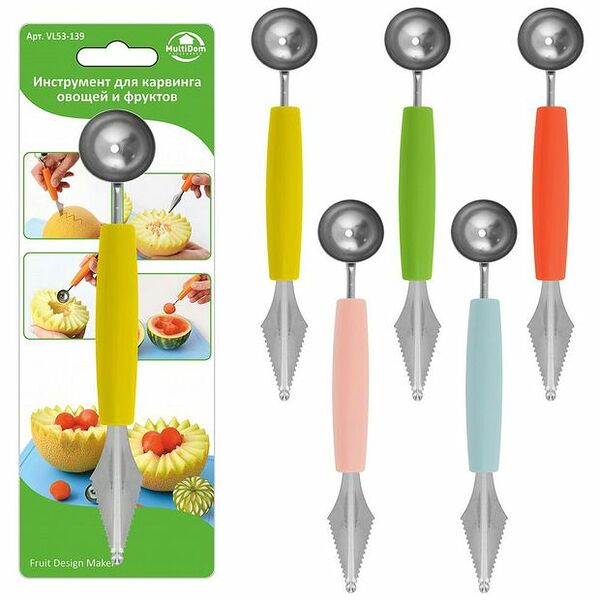 Инструмент для карвинга овощей и фруктов, 24 см, в ассортименте