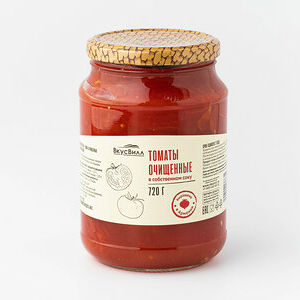 Томаты очищенные в собственном соку