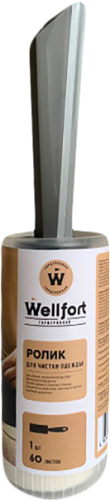 Ролик для чистки одежды Wellfort с футляром 60 листов