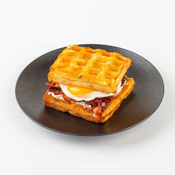 Картофельная вафля Вкусвилл с беконом и яйцом 232 г