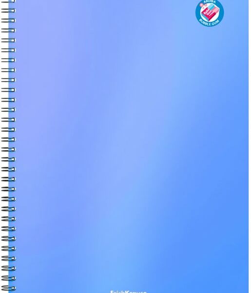 Тетрадь общая ErichKrause Bubble Gum с пластиковой обложкой на спирали в клетку А4 80 листов