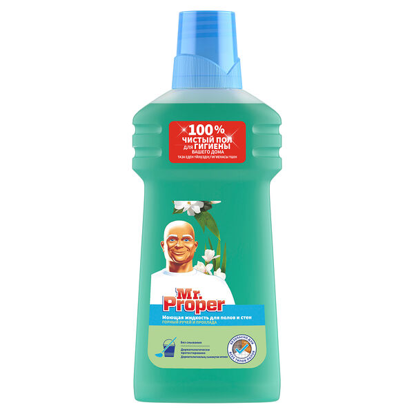 Жидкость моющая д/полов и стен Mr.Proper Горный ручей и прохлада 500мл