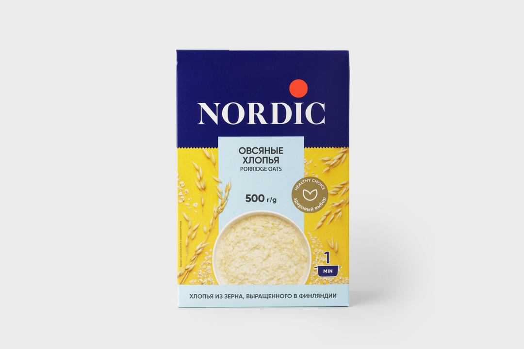 

Хлопья Nordic Овсяные быстрого приготовления 500 г