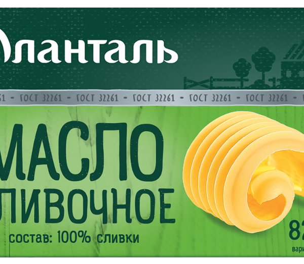 Масло сливочное Аланталь Традиционное 82,5% БЗМЖ, 180г