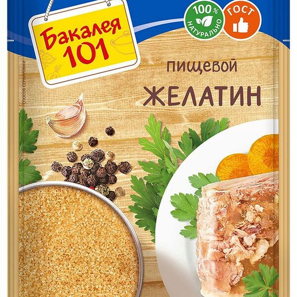 Желатин пищевой Бакалея 101 Русский продукт 50 г
