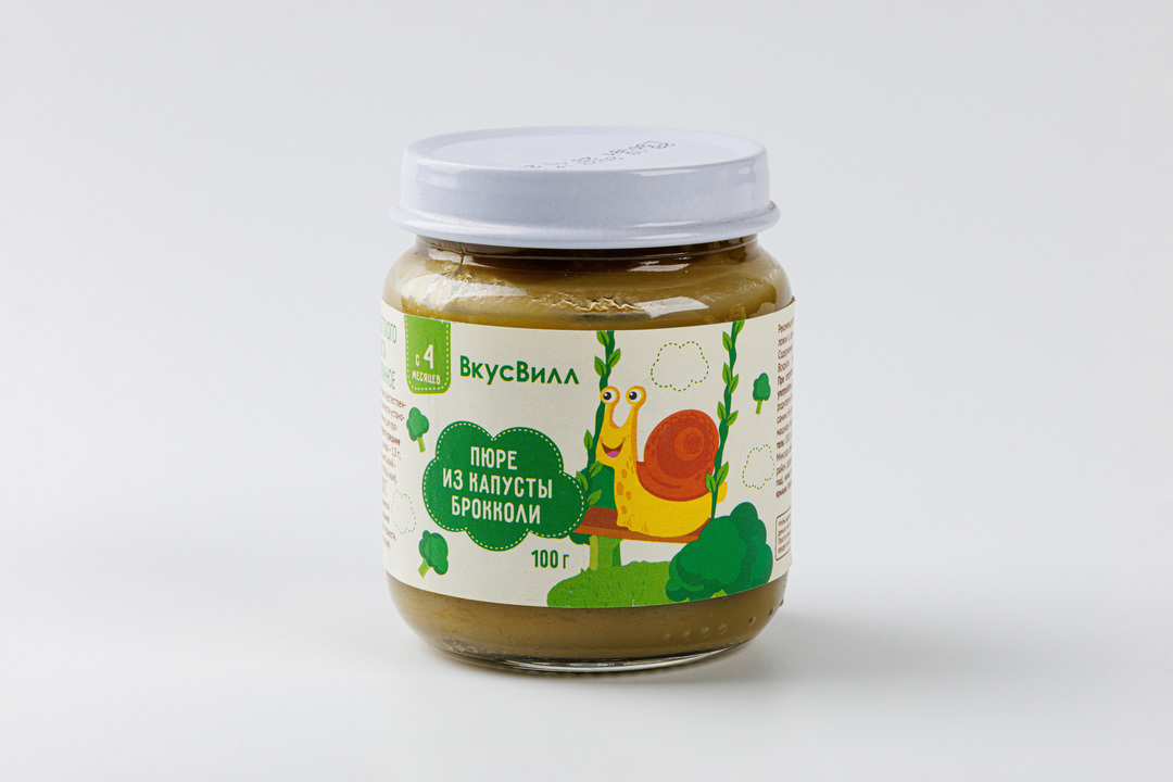 

Пюре Вкусвилл брокколи с 4 месяцев