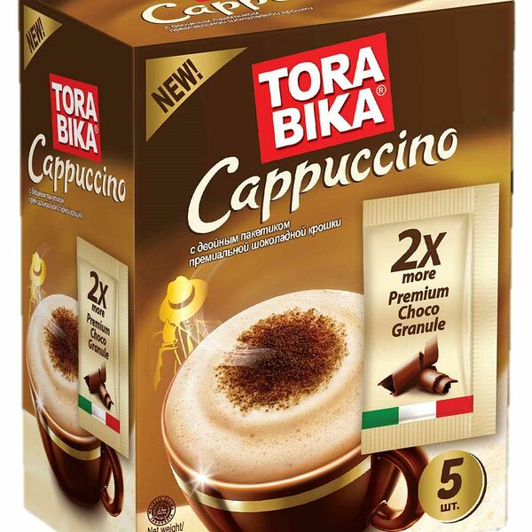 Напиток кофейный Torabika Cappuccino растворимый с шоколадной крошкой 5 шт x 25.5 г
