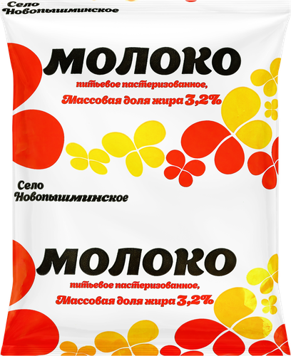 

Молоко пастеризованное Новопышминское 3.2% без змж 500 мл